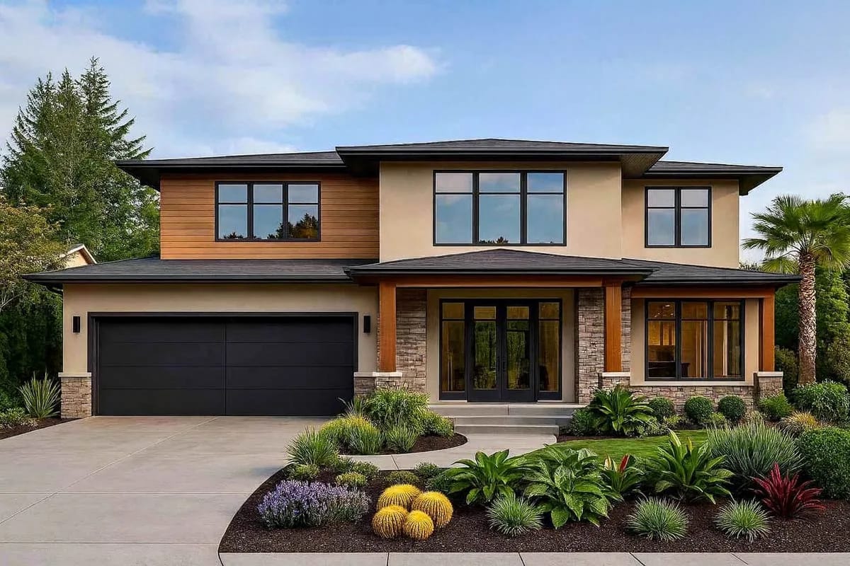 Modern residence exterior